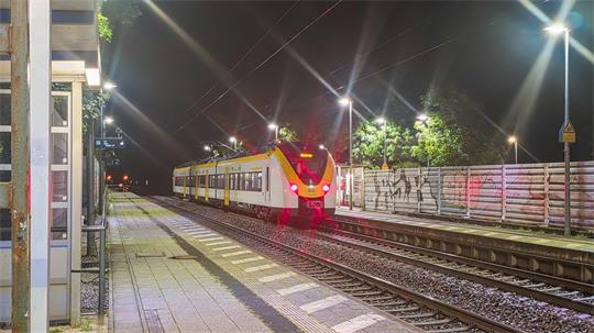 In diesem Regionalzug kam es zu der Prügelei.