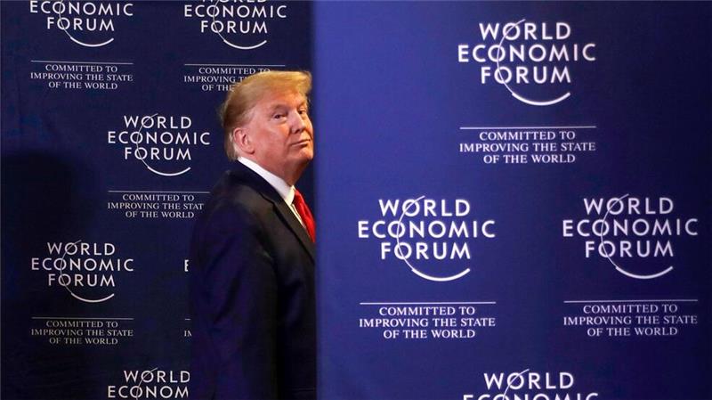 In seiner ersten Amtszeit nahm Trump als erster US-Präsident am WEF teil. (Archivbild) 