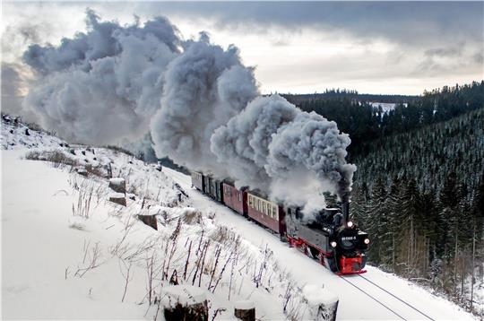 In voller Fahrt: Touren mit der Brockenbahn werden im März teurer.  Foto: Baumgärtner