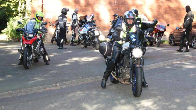 Motorradfreunde bei Pilgerfahrt und PS-Geflüster vereint In zehn Jahren ist es die 18. Ausfahrt.