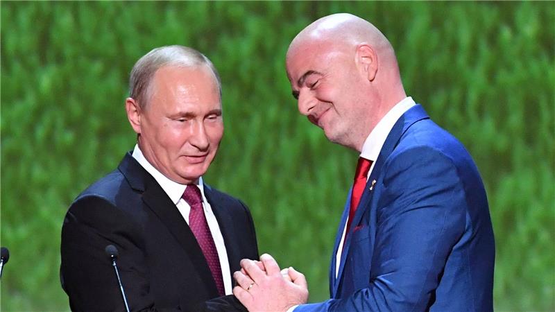 Infantino ist häufiger an der Seite höchster Politiker zu sehen. (Archivbild)