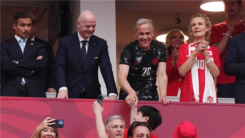 Infantino und Carney sahen in Vancouver zu.