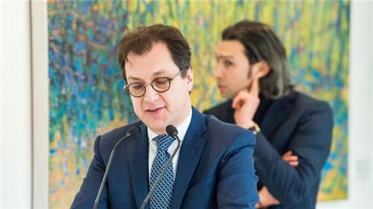Intendant Serge Dorny (vorne) und Generalmusikdirektor Vladimir Jurowski im März 2018.