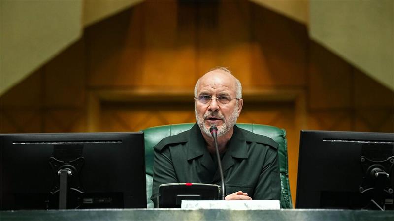 Irans Parlamentspräsident Mohammed Bagher Ghalibaf verlangt von den USA Konzessionen, bevor Verhandlungen weitergehen können. (Archivbild)