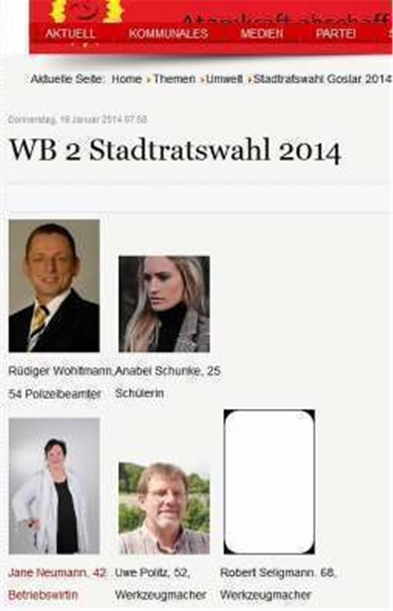 „Irrweg“: Im März 2014 kandidiert Anabel Schunke direkt neben Rüdiger Wohltmann auf Linken-Liste für den Rat.