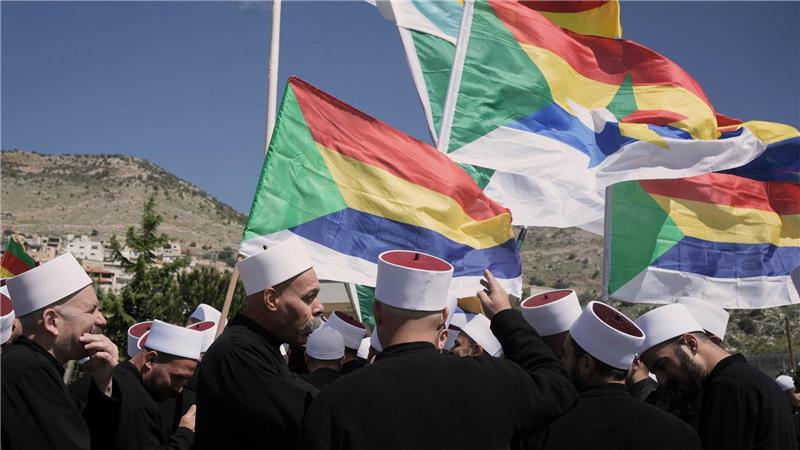 Israels Streitkräfte fliegen Luftangriff auf Damaskus Israel sieht die Drusen als Verbündete an.
