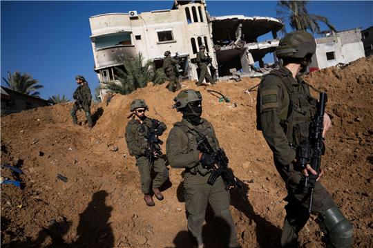 Israelische Soldaten bei einer Bodenoperation im Gazastreifen.