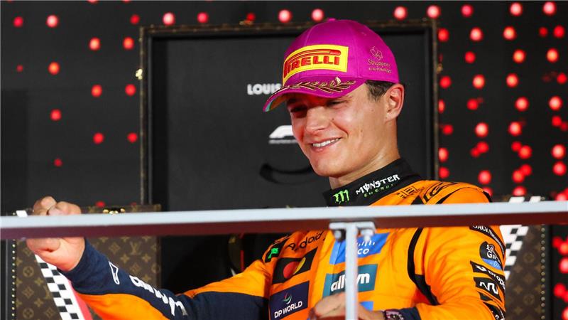 McLaren vor dem Knall? Teamduell spitzt sich nach Crash zu Ist sich keiner Schuld für den Startvorfall bewusst: McLaren-Pilot Lando Norris.