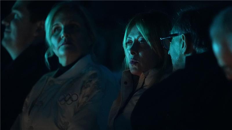 Italiens Ministerpräsidentin Giorgia Meloni und IOC-Präsidentin Kirsty Coventry