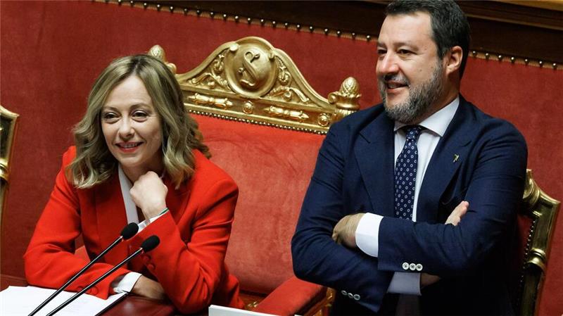 Streit in Italien um Leihmutter-Verbot Italiens Ministerpräsidentin Giorgia Meloni und ihr Vize Matteo Salvini wollen das neue Gesetz durchsetzen. (Foto: Archiv)