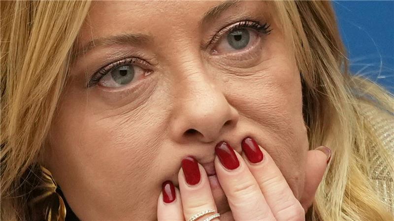 Italiens rechte Ministerpräsidentin Giorgia Meloni ist mit der Justiz nicht zufrieden. (Archivbild)