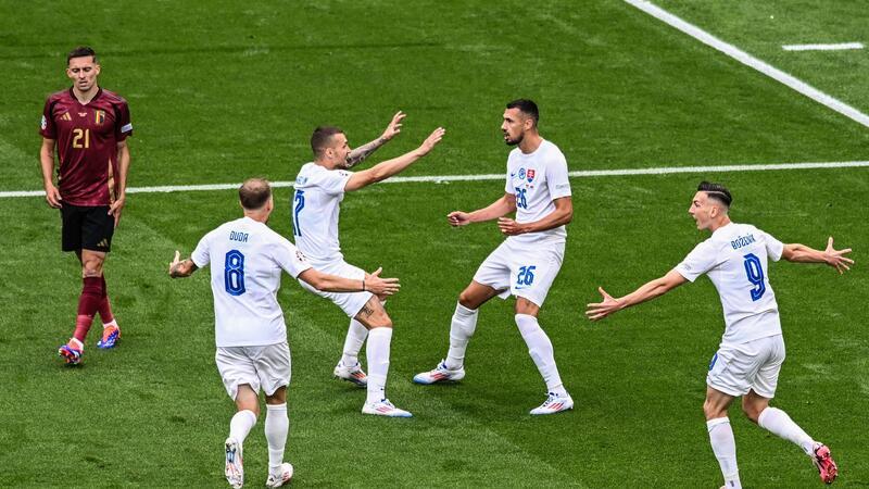 Pechvogel Lukaku: Belgien nach Auftaktpleite unter Druck Ivan Schranz (2vr) erzielte den Treffer für die Slowakei.