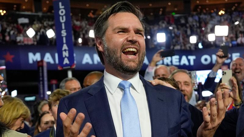 Trumps rechte Hand J.D. Vance wurde von Trump zum Vizekanidaten auserkoren.