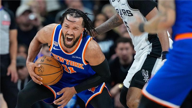 Jalen Brunson und die Knicks hatten wieder keine gute erste Halbzeit und kamen dann zurück ins Spiel.