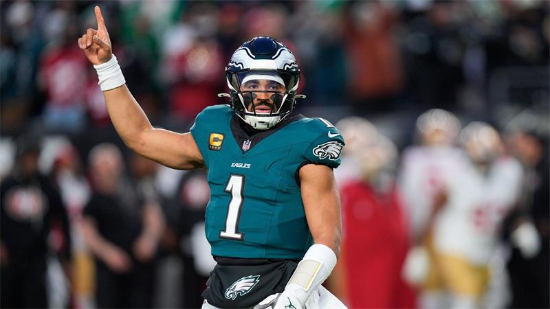 Jalen Hurts darf vorerst kein Football spielen. (Archivbild)