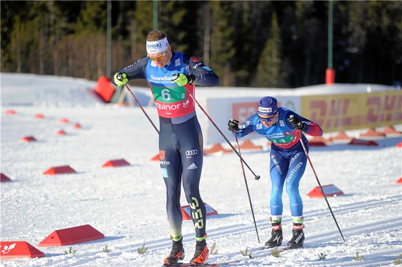 Jan-Friedrich Doerks aus Bad Harzburg (li.) belegt zum Abschluss der U 23-WM mit der deutschen Mixed-Staffel den sechsten Platz. Foto: Tom-Vegard Feltstykket
