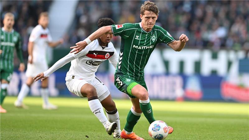 Jens Stage bestritt sein 100. Pflichtspiel für Werder Bremen.