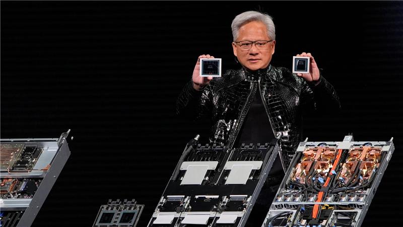 Jensen Huang, Chef von Nvidia: Der Chiphersteller profitiert vom Boom um KI. (Archivbild)