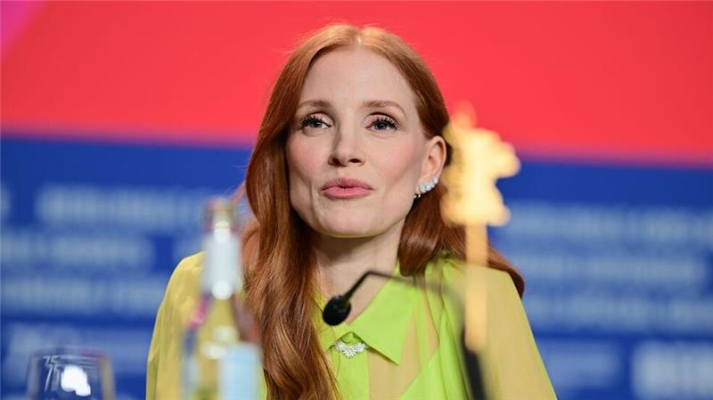 US-Star Jessica Chastain: „Werde mein Land nicht aufgeben“ Jessica Chastain während der Pressekonferenz zum Wettbewerbsfilm „Dreams“.