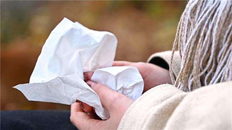 Jetzt brauchen viele Menschen wieder Taschentücher für die laufende Nase. (Symbolbild)