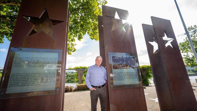 Von wegen grenzenlos: Ärger in Schengen über Kontrollen Jim Krier war 1985 bei der Unterzeichnung des Abkommens in Schengen dabei.