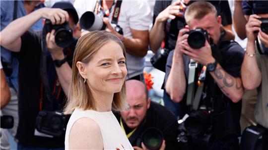 Jodie Foster vor der Pressekonferenz zu ihrem neuen Film in Cannes.