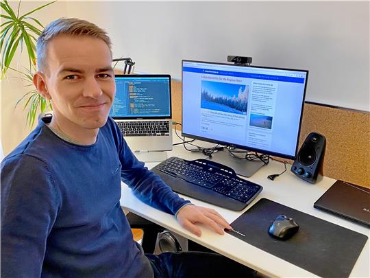 Johannes Schirrmeister ist der Mann hinter der Internetseite   loipenberichte.de . Foto: Privat