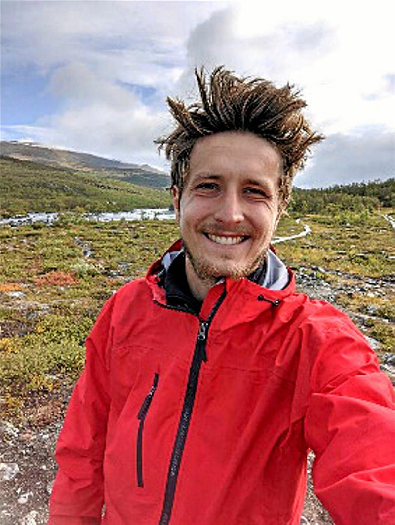 Johannes Sempert auf seinem Lauf in Skandinavien.  Foto: Privat