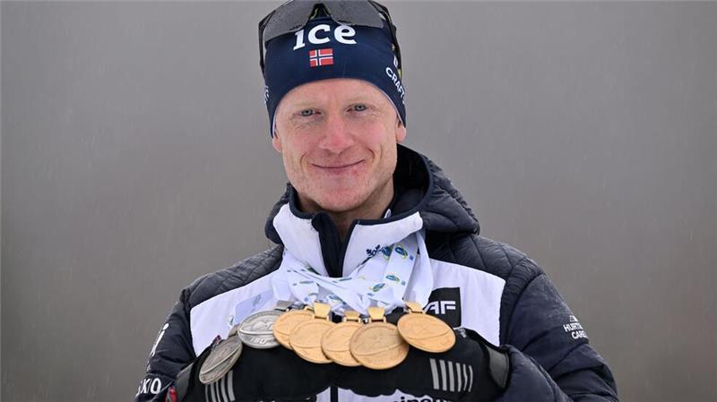 Johannes Thingnes Bö holte in Oberhof als erster Skijäger Medaillen in allen sieben WM-Rennen.