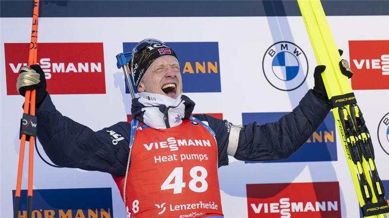 Johannes Thingnes Bö ist trotz zuvor schwächerer Rennen bei der WM in Bestform.