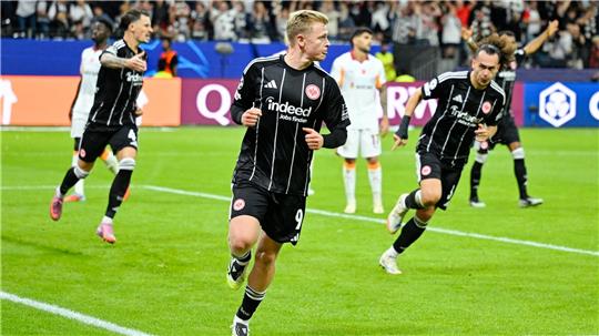 Jonathan Burkardt hat seine ersten Tore für Eintracht Frankfurt erzielt.