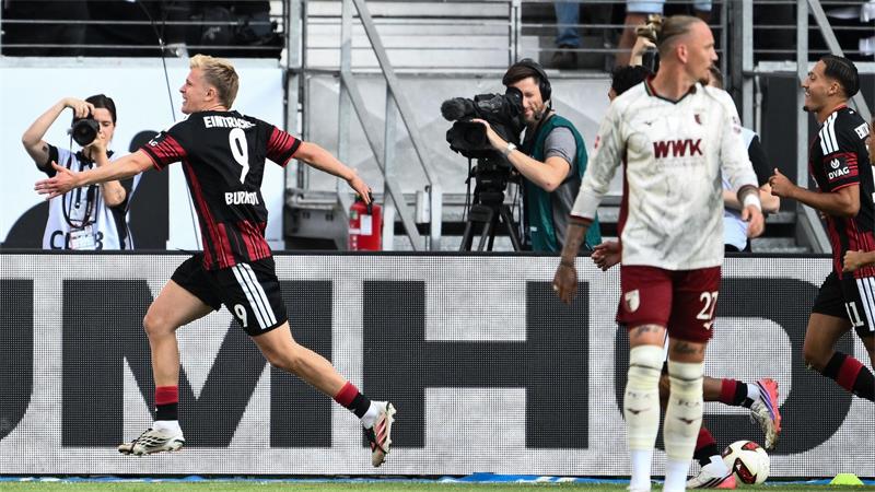 Jonathan Burkardt traf für Eintracht Frankfurt zur frühen Führung.