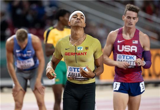 Joshua Abuaku belegte im WM-Finale den achten Platz.