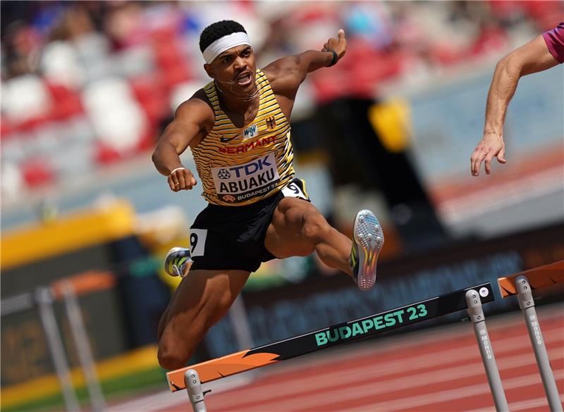 Wie einst Schmid: Abuaku läuft ins 400-Meter-Hürden-Finale Joshua Abuaku hat über 400 Meter Hürden das Finale erreicht.