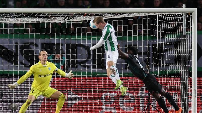 Joshua Mees (M) erzielte das 1:1 für Münster