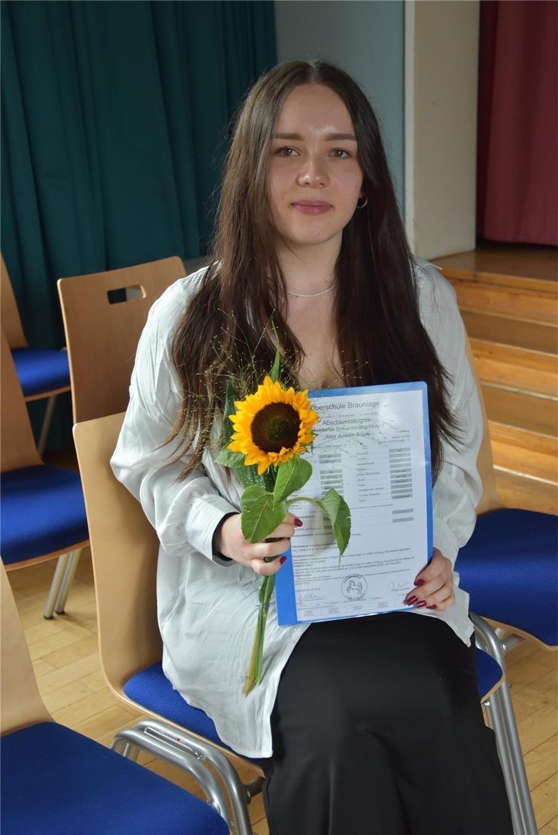 Oberschule Braunlage verabschiedet 18 Absolventen Josy Juliette Brijak. Foto: Breutel