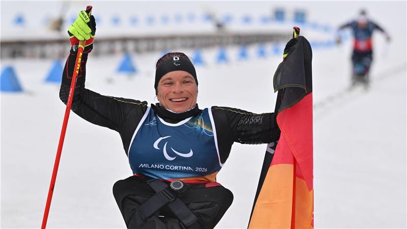 Gold-Mangel: Forster rettet deutschem Para-Team die Bilanz Jubelt über ihre vierte Medaille: Anja Wicker.