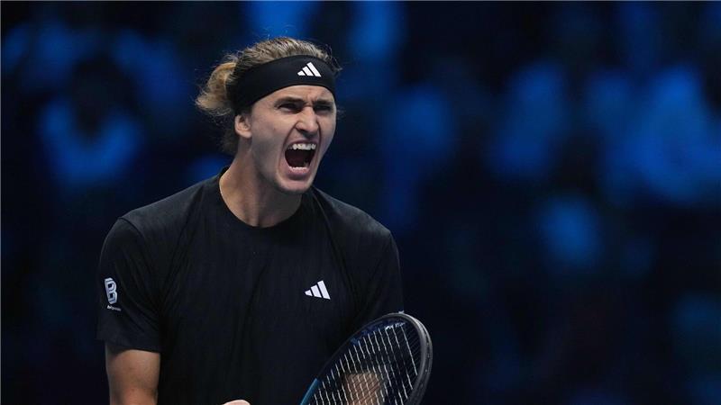 Jubelte ausgelassen nach seinem Auftaktsieg bei den ATP Finals: Alexander Zverev