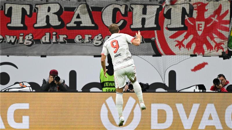 Jubelte bereits zum elften Mal im sechsten Bundesliga-Saisonspiel: Bayern-Star Harry Kane.