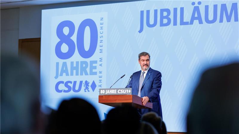 Jubiläumsfeier in München: Söder feiert 80 Jahre CSU
