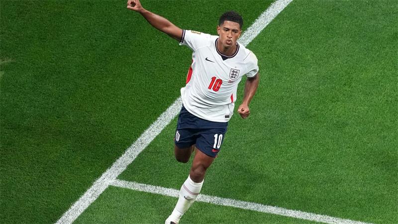 Jude Bellingham schoss zwei Tore für England.