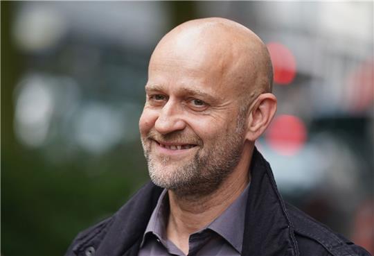 Jürgen Vogel dreht momentan in Hamburg.