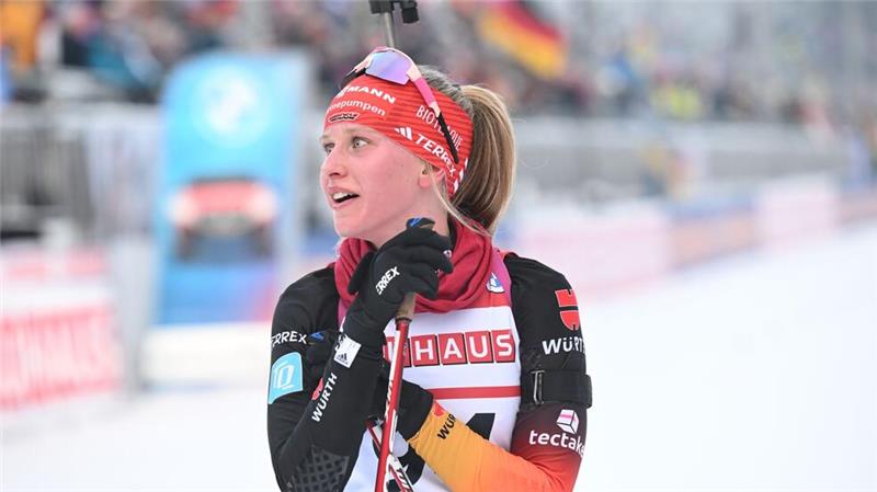 Biathletin Preuß verpasst Podest um eine Zehntelsekunde Julia Tannheimer darf sich über das beste Einzelergebnis ihrer Karriere freuen.