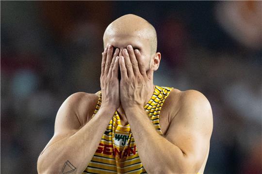 Julian Weber war nach der verpassten Medaille sichtlich enttäuscht.