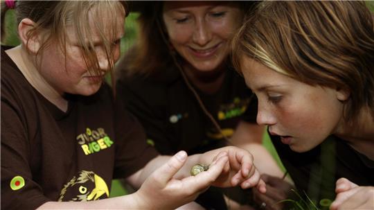 Junior-Ranger aus ganz Deutschland treffen sich, um gemeinsam kleine Tiere und die große Wildnis zu entdecken.