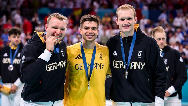 Justus Fischer, Renars Uscins und Torhüter David Späth gehört die Zukunft im DHB-Team.