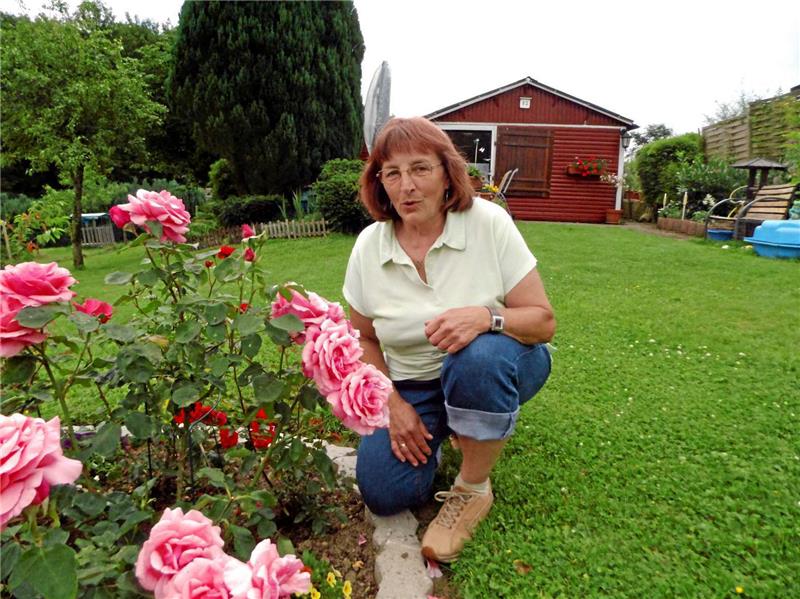 Jutta Sitzenstocks Lieblinge sind die Rosen in ihrem Garten.