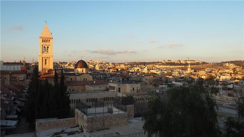 Protestantischer Bischof wirft Israel Völkermord vor Kaiser Wilhelm II. ließ die Erlöserkirche Ende des 19. Jahrhunderts in der Altstadt von Jerusalem in unmittelbarer Nähe der Grabeskirche bauen, die im Jahr 335 nach Christus geweiht wurde. (Archivbild)