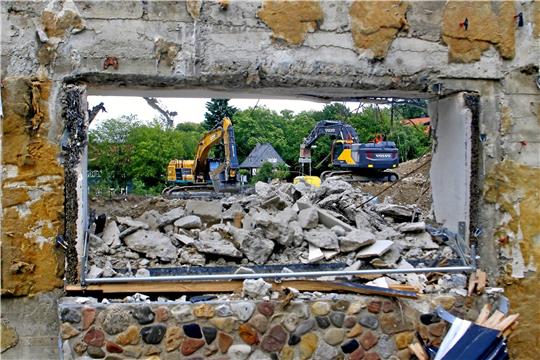 Kaiserpfalzquartier-Abriss durchs Gucklock: Wird dort künftig eine Stadthalle stehen? Foto: Epping