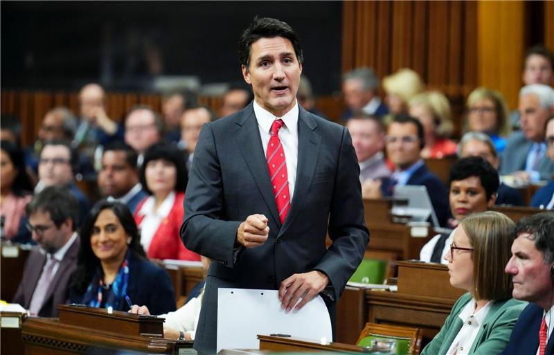 Trudeau beschuldigt Indien des Mordes an Staatsbürger Kanadas Premierminister Justin Trudeau während einer Fragestunde im House of Commons.